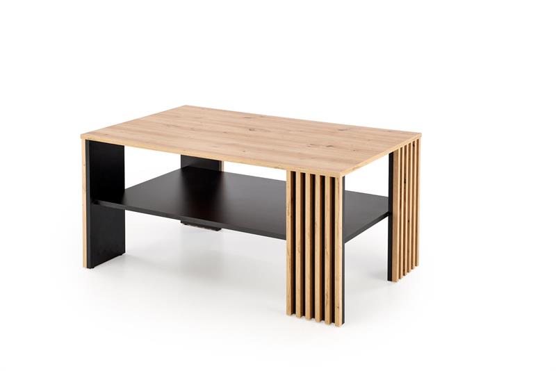 FEMINA konferenčný stolík 110/65/52cm, lamino doska,dub artisan/čierna