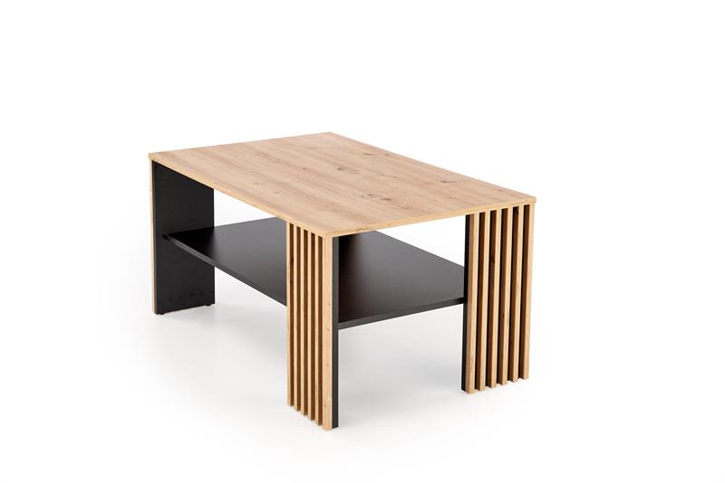 FEMINA konferenčný stolík 110/65/52cm, lamino doska,dub artisan/čierna