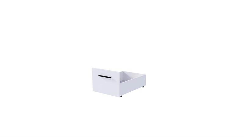 VERSO S1/2 zásuvka modul.postele, 51/74/3cm, lamino doska, biela