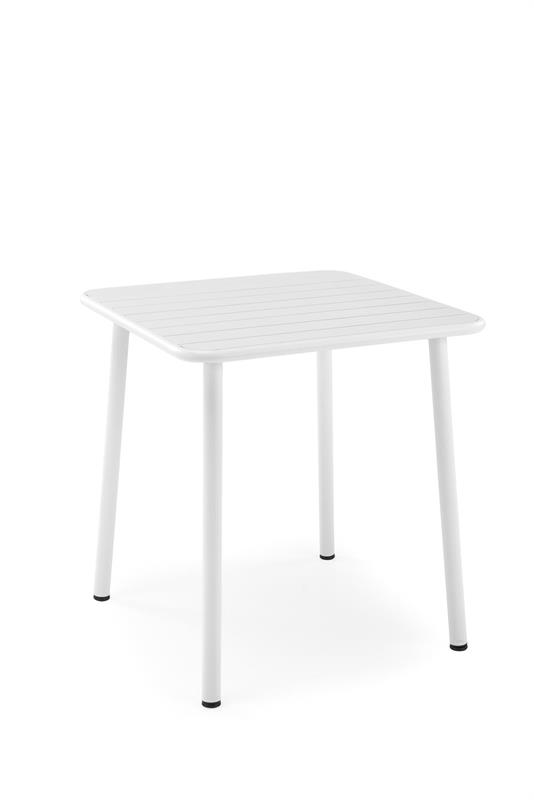 BOSCO KWADRAT stôl záhradný 70/70/76 cm, kov biely