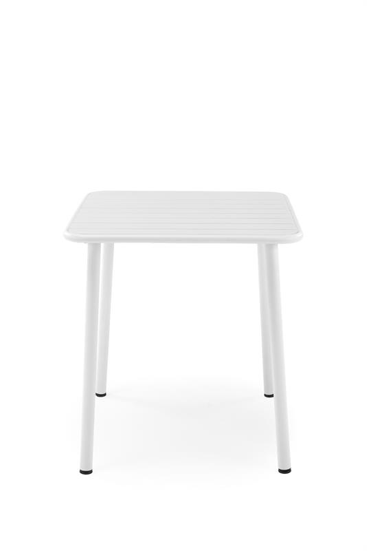 BOSCO KWADRAT stôl záhradný 70/70/76 cm, kov biely