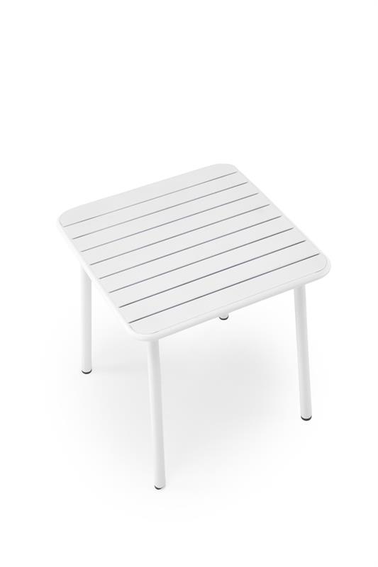BOSCO KWADRAT stôl záhradný 70/70/76 cm, kov biely