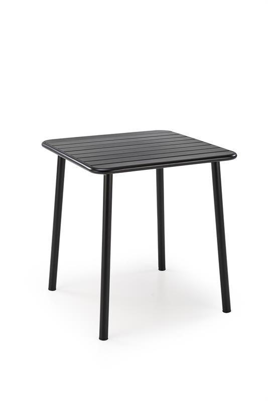 BOSCO KWADRAT stôl záhradný 70/70/76 cm, kov čierny