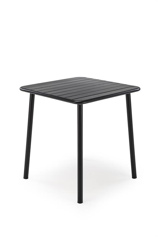 BOSCO KWADRAT stôl záhradný 70/70/76 cm, kov čierny