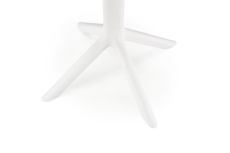 CALVO stolík terasový okrúhly 60/72 cm plast farba biela