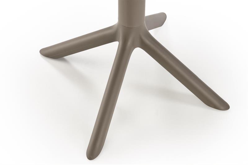 CALVO stolík terasový okrúhly 60/72 cm plast farba khaki