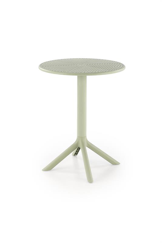 CALVO stolík terasový okrúhly 60/72 cm plast farba metový
