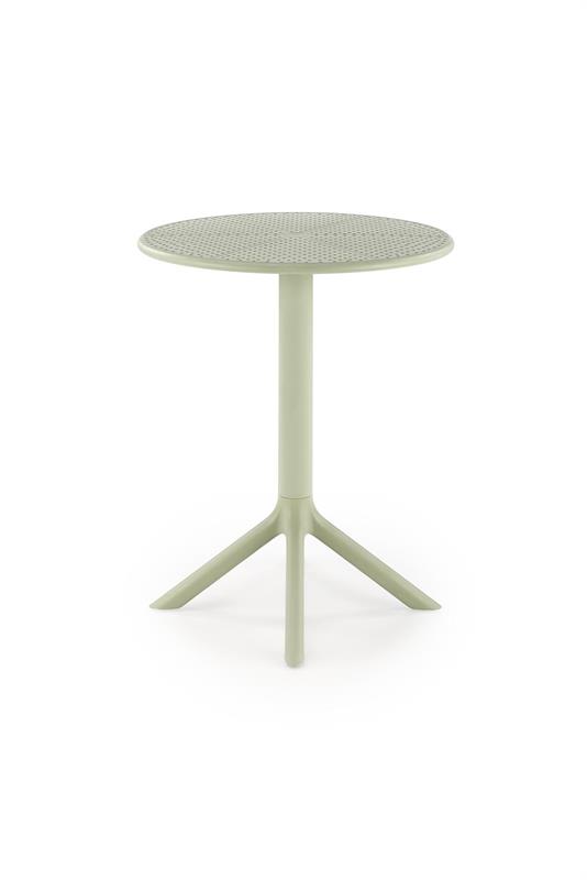 CALVO stolík terasový okrúhly 60/72 cm plast farba metový