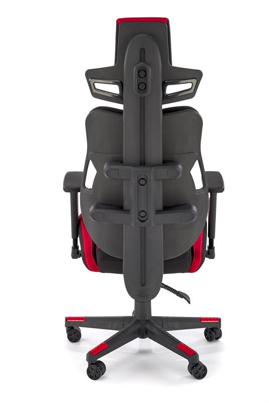 NITRO 2 kancelárske kreslo otočné s mechan.MULTIBLOCK,tkanina červené/čierne