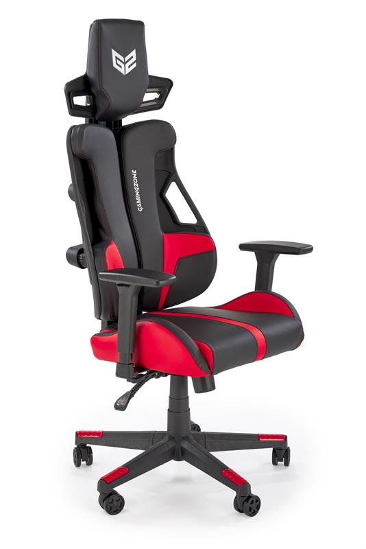 NITRO kancelárske kreslo otočné s mechan.MULTIBLOCK,tkanina čierne/červené