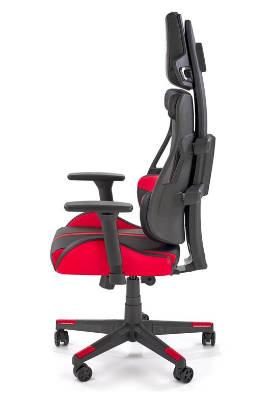 NITRO kancelárske kreslo otočné s mechan.MULTIBLOCK,tkanina čierne/červené