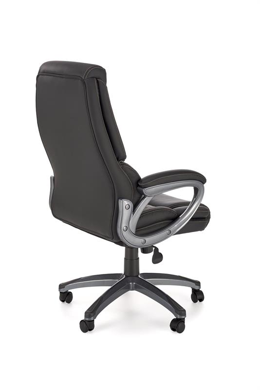 STEVEN kancelárske kreslo otočné s mechan.TILT,ekokoža/tkanina,čierne/siv