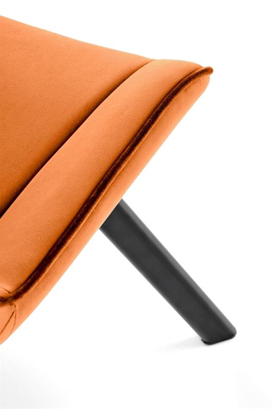 K520 jedálenská stolička, otáčacia, látka velvet, škoricová