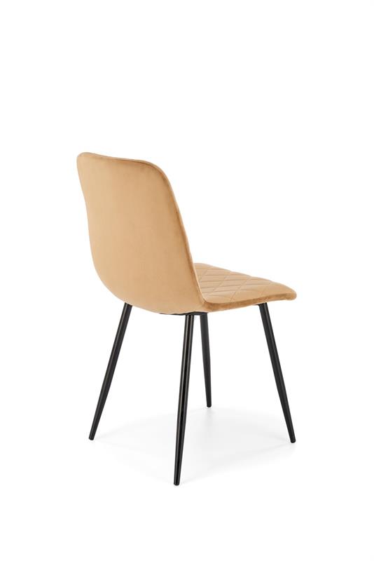 K525 jedálenská stolička, látka velvet, béžová