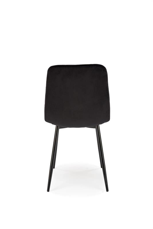 K525 jedálenská stolička, látka velvet, čierna