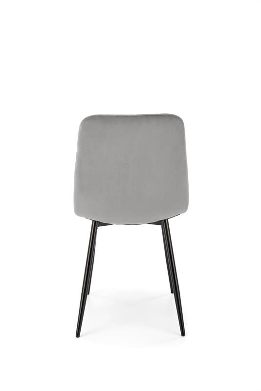 K525 jedálenská stolička, látka velvet, sivá