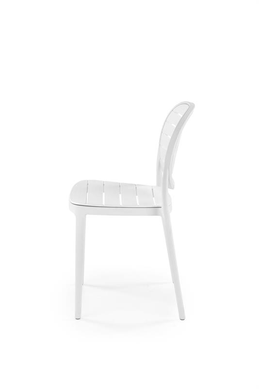 K529 stolička, PVC, biela