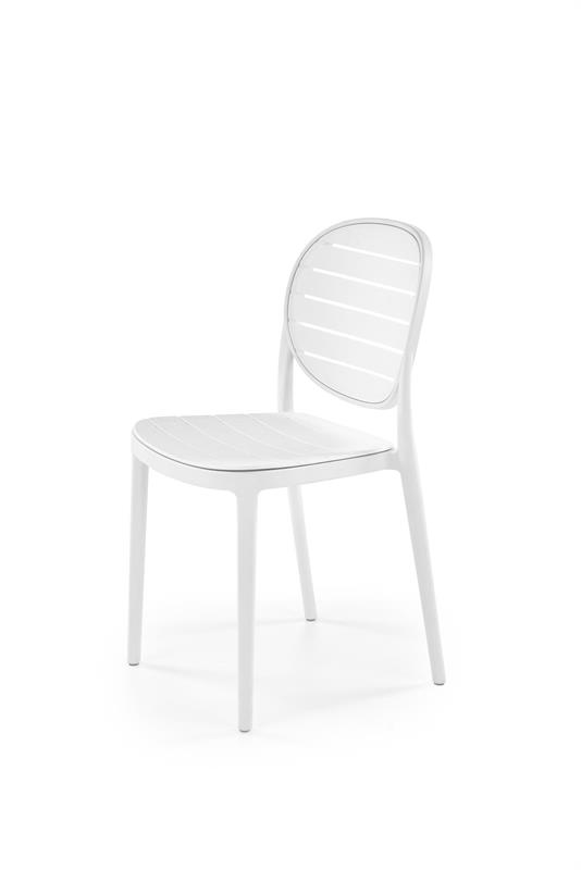 K529 stolička, PVC, biela