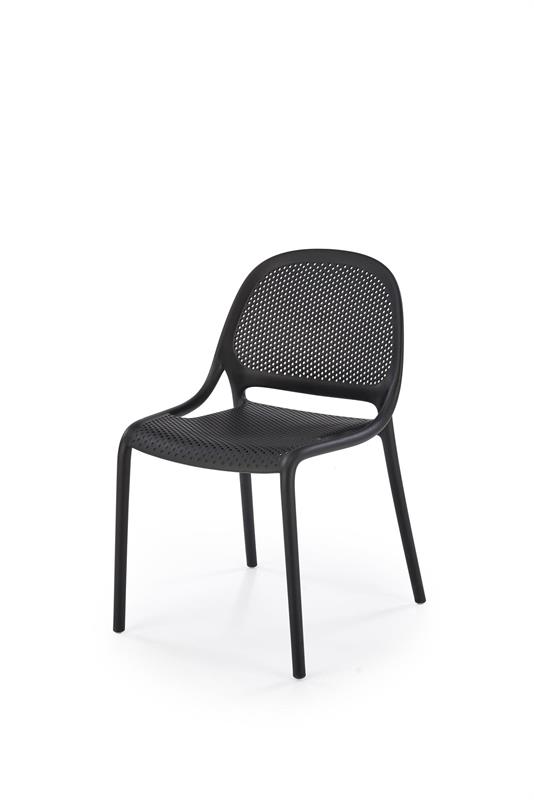 K532 stolička, PVC, čierna