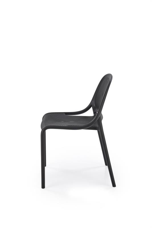 K532 stolička, PVC, čierna