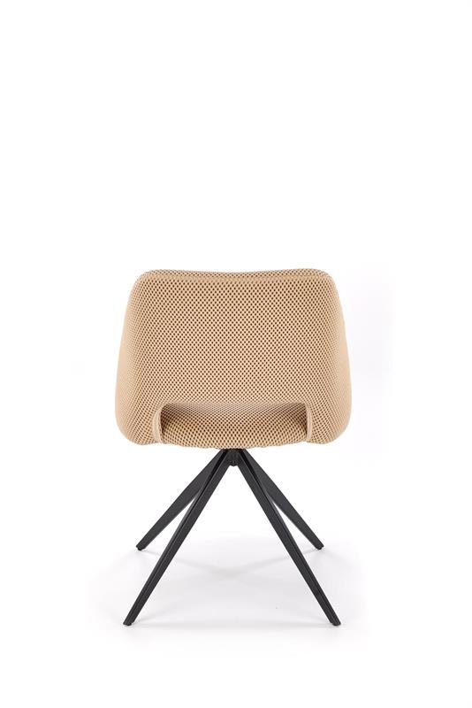 K546 jedálenská stolička otočná, látka velvet, béžová