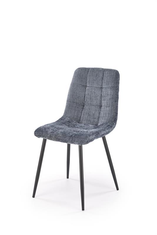 K547 jedálenská stolička otočná, látka velvet, sivá