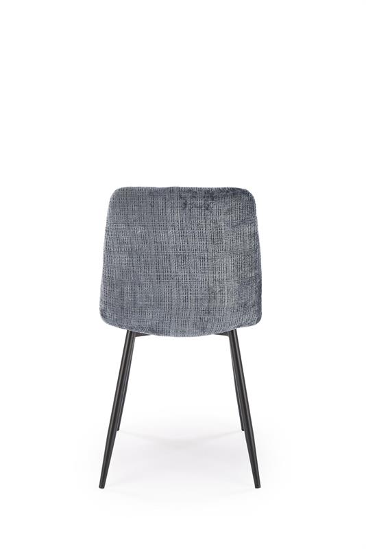 K547 jedálenská stolička otočná, látka velvet, sivá