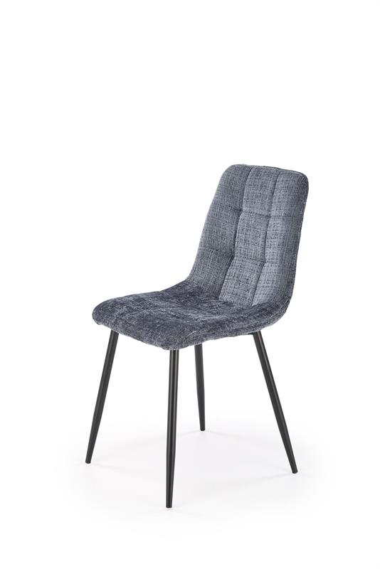 K547 jedálenská stolička otočná, látka velvet, sivá