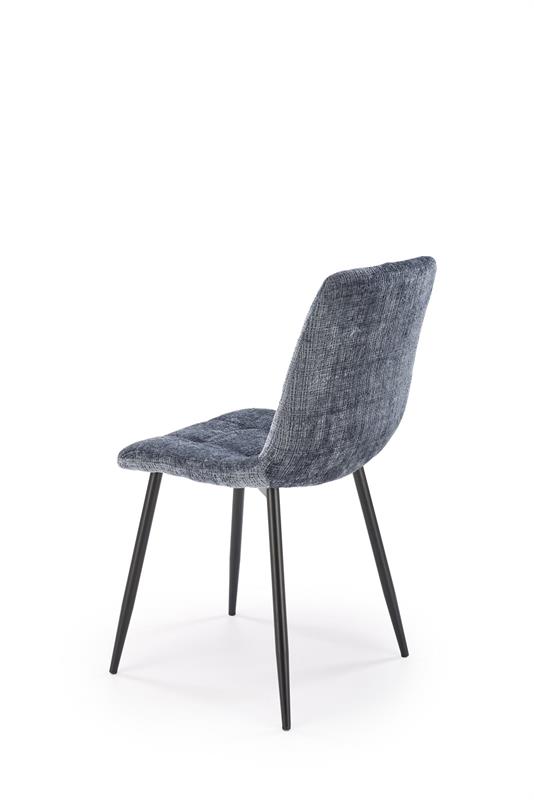 K547 jedálenská stolička otočná, látka velvet, sivá