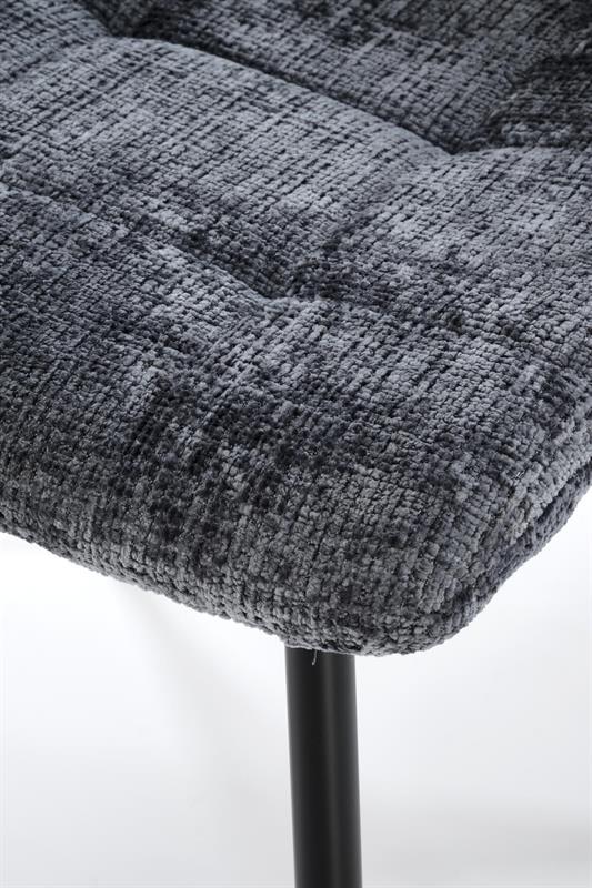 K547 jedálenská stolička otočná, látka velvet, sivá