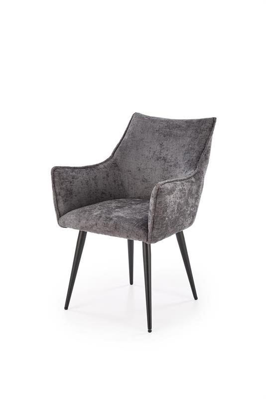 K559 jedálenská stolička, látka velvet, sivá