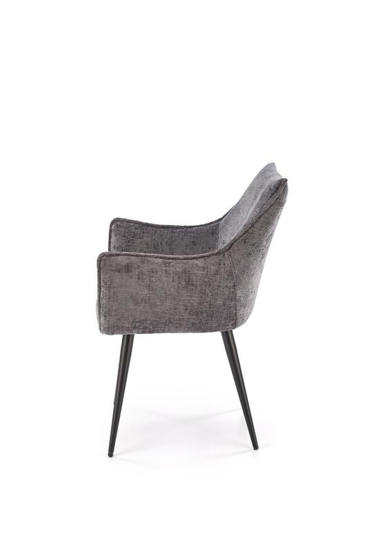 K559 jedálenská stolička, látka velvet, sivá