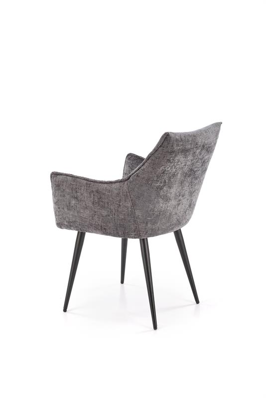 K559 jedálenská stolička, látka velvet, sivá
