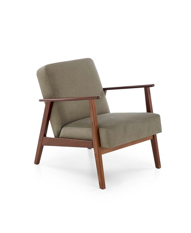 MILANO 1S kreslo, olivové (látka Castel 39)