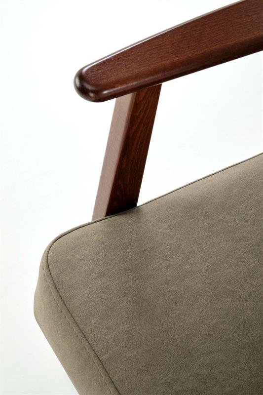 MILANO 1S kreslo, olivové (látka Castel 39)