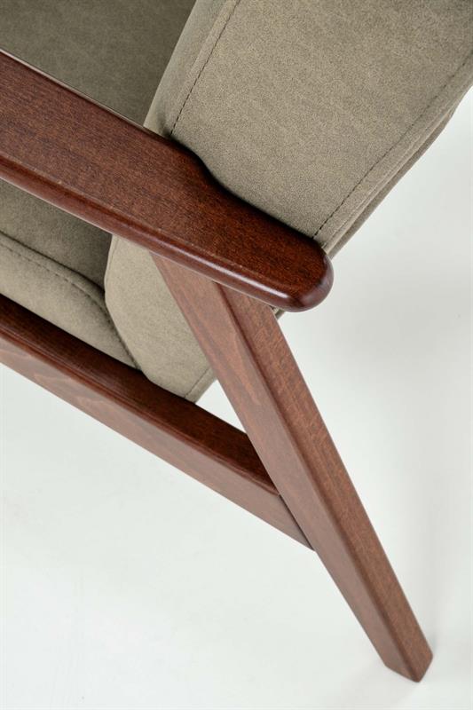 MILANO 1S kreslo, olivové (látka Castel 39)