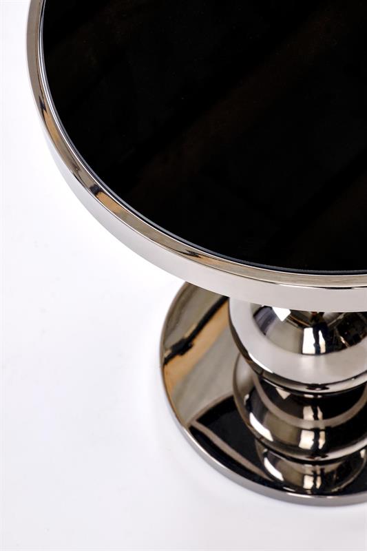 CARLA konferenčný stolík, čierny/strieborný