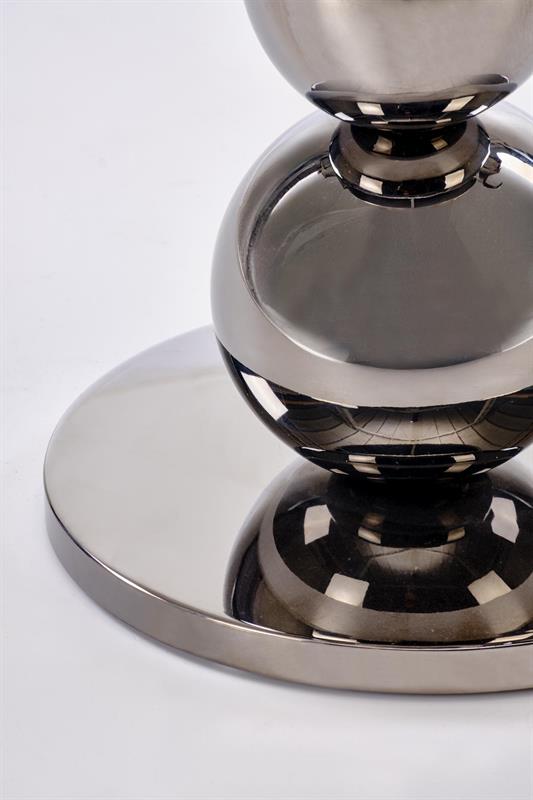 CARLA konferenčný stolík, čierny/strieborný