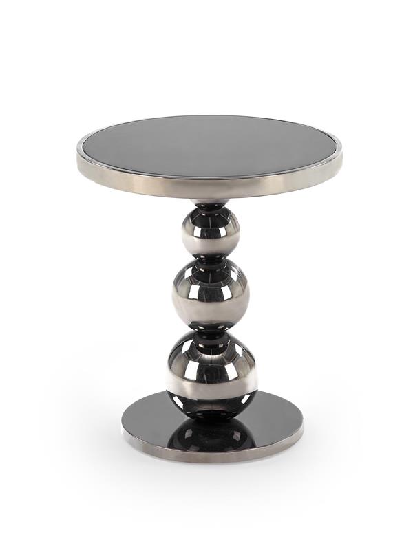 CARLA konferenčný stolík, čierny/strieborný