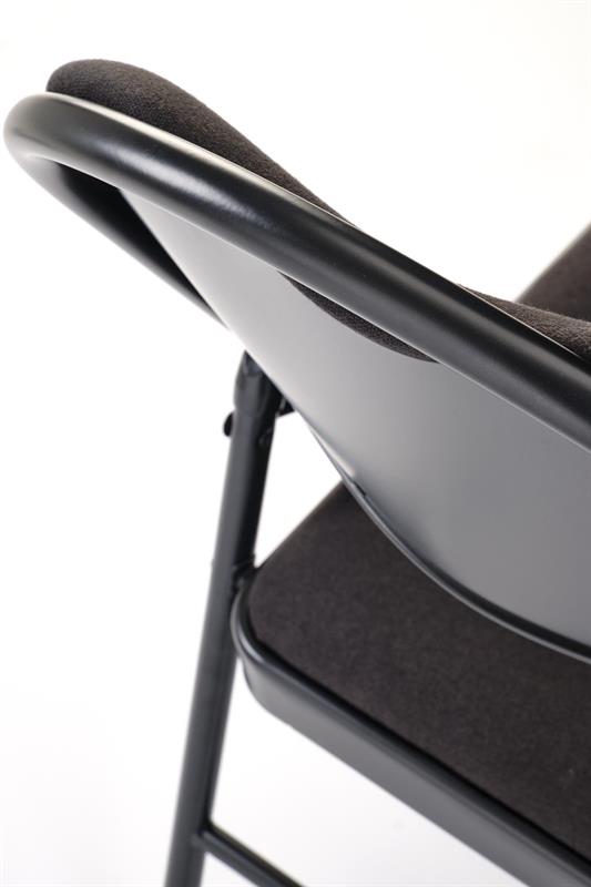 K566 skladacia jedálenská stolička, čierny