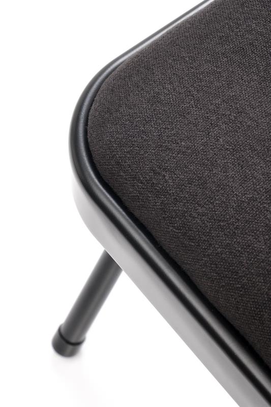 K566 skladacia jedálenská stolička, čierny