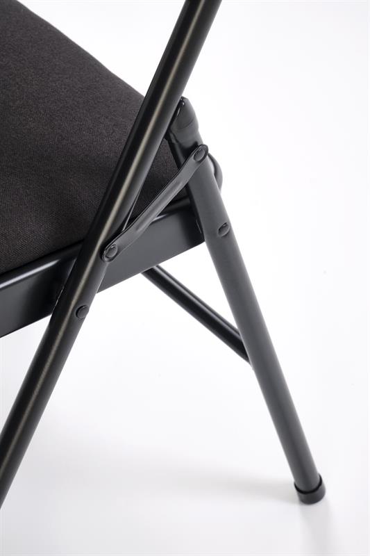 K566 skladacia jedálenská stolička, čierny