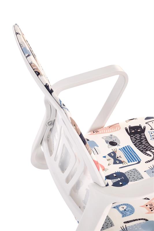 Detská otáčacia stolička ORIS – sivé / čierne