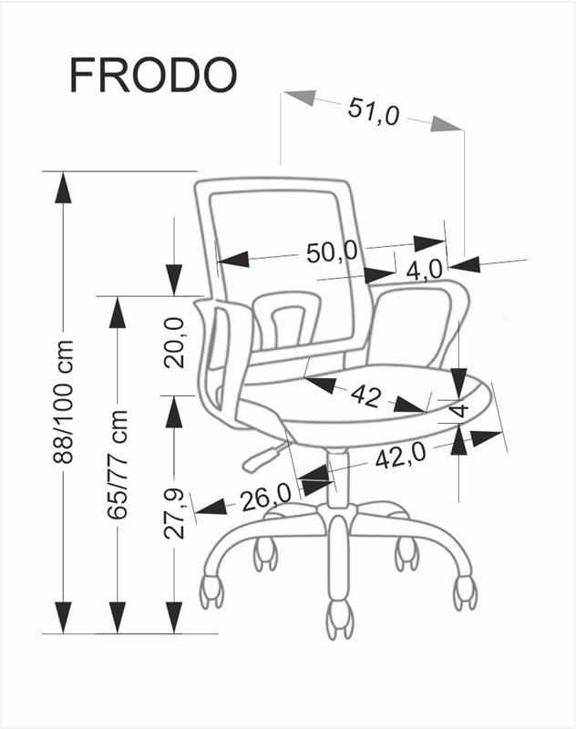 FRODO detská stolička, svetloružová
