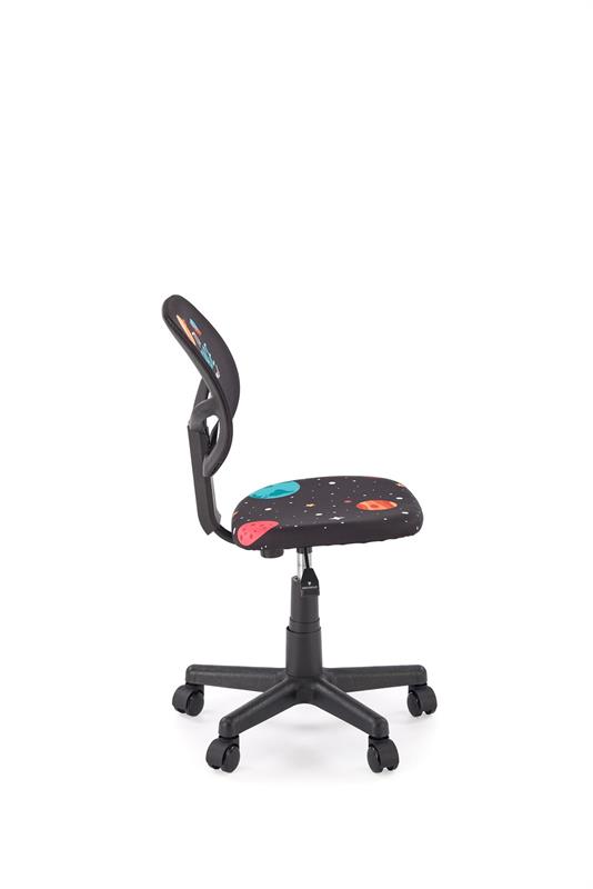 BINGO detská stolička otočná, čierna