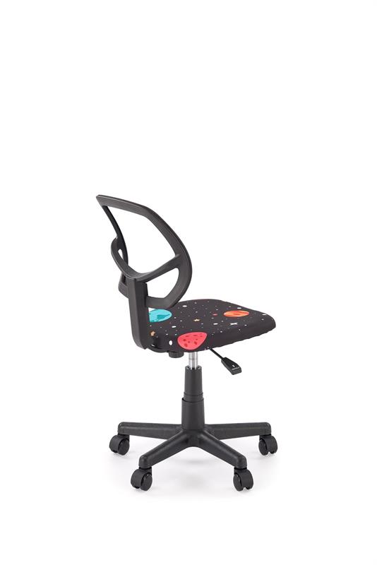 BINGO detská stolička otočná, čierna