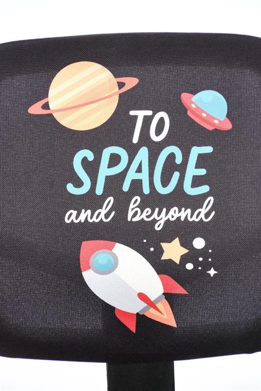 BINGO detská stolička otočná, čierna