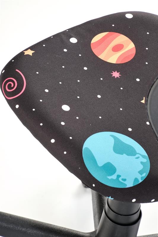 BINGO detská stolička otočná, čierna