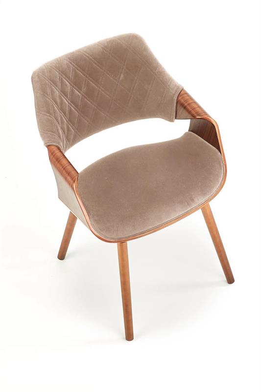 K396 jedálenská stolička, orech/béžová