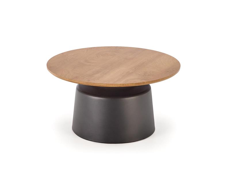 MALOMI sada 2 konferenčných stolíkov, prírodná/čierna